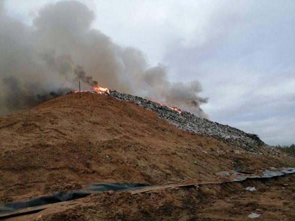 Мусорный полигон снова горит в Городецком округе - фото 2