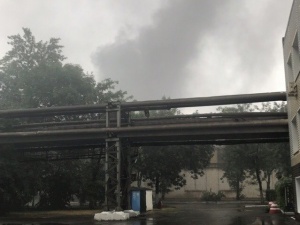 Цех завода ГАЗ горит в Нижнем Новгороде