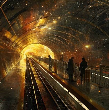Нейросеть нарисовала нижегородское метро в космическом стиле - фото 5