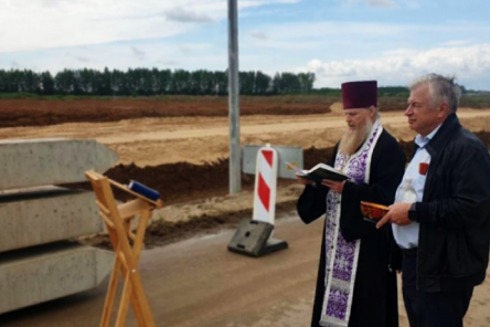Строительство православного киота началось на трассе М-12 в Нижегородской области