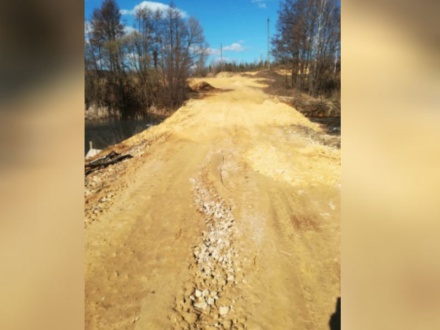 Размытую дорогу восстановили в Починковском районе