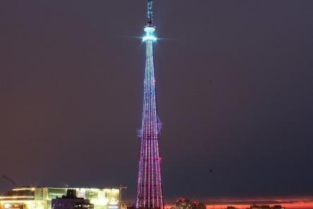 Новогодняя подсветка появится на нижегородской телебашне