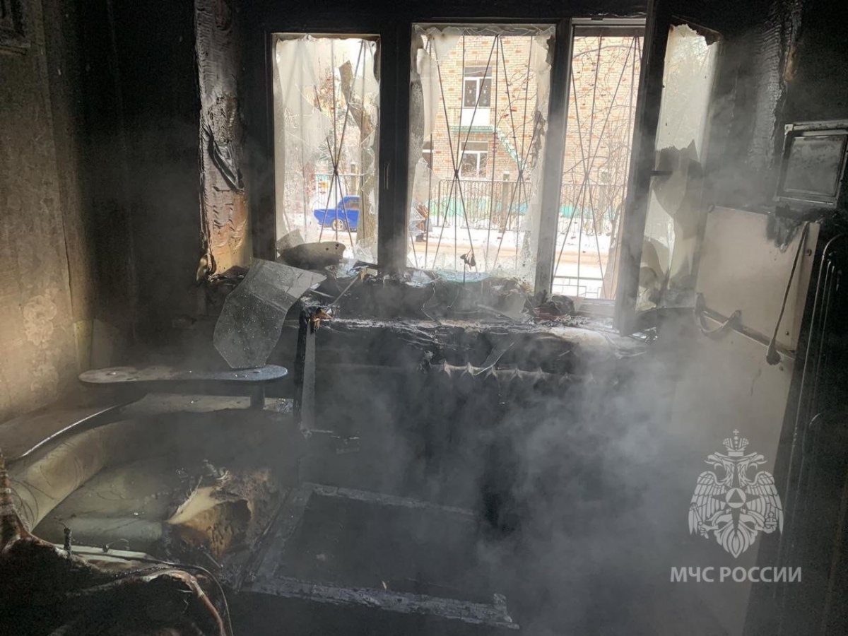 Мужчина погиб на пожаре на улице Чаадаева в Московском районе - фото 1
