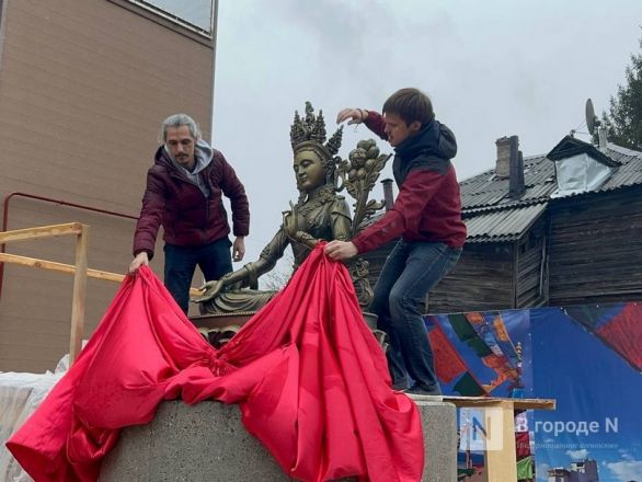 Трехметровую буддийскую статую открыли в Нижнем Новгороде - фото 8
