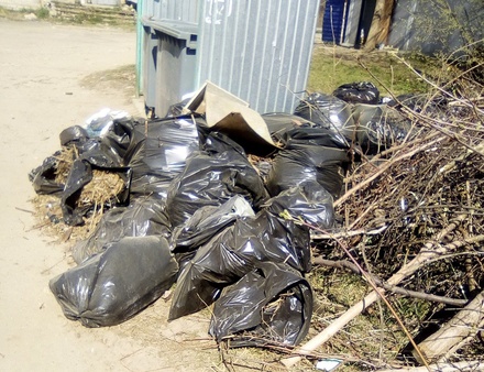 В Советском районе действовала стихийная мусорная свалка