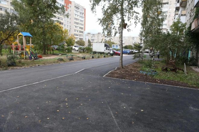 Работы по благоустройству дворов завершаются в Дзержинске - фото 4