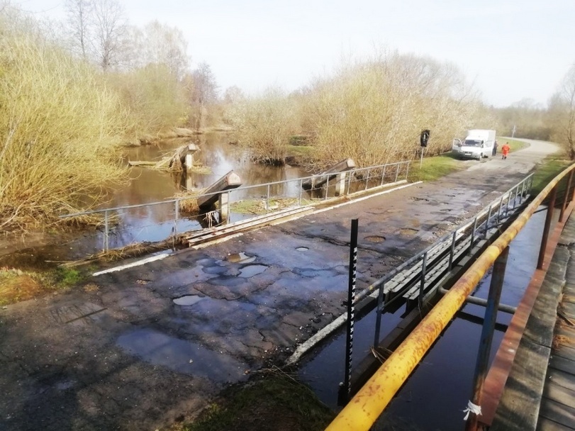 Низководный мост через Кудьму освободился от водного плена в Кстовском районе - фото 1