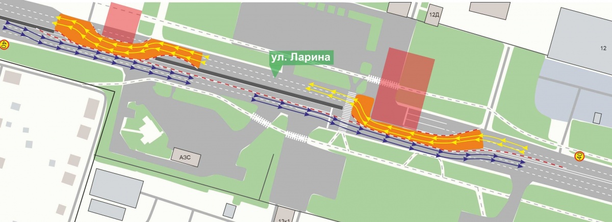 Движение по улице Ларина ограничили в Нижнем Новгороде: схема - фото 1