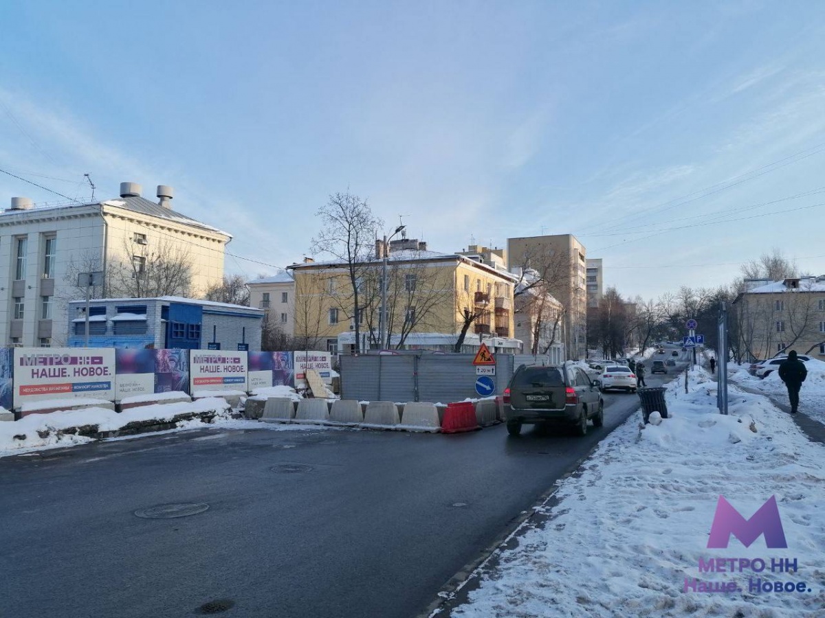 Улицу Ошарскую сузили для продления метро в Нижнем Новгороде - фото 1